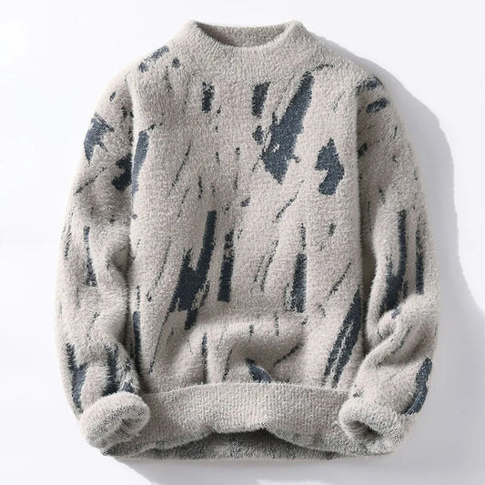 Clothing High Quality Fashion Sweaters/Male Loose Casual Knitted Pullover/Man Casual Round Neck Sweaters