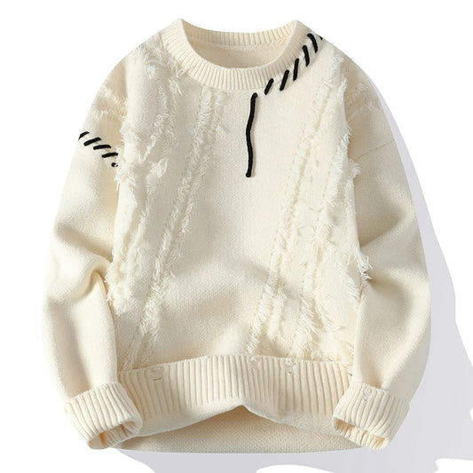Winiter New Sweater Mens Cashmere Knitwear High End Luxury Thick Warm Men Pullover Pull Homme Fashion Casual Harajuku Sweaters
