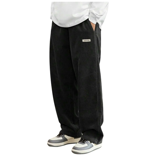 Corduroy Pants Men Clothing Sweatpants Loose-Fit Casual Pants Man Baggy Hosen Regular Length Trousers Men Cargo Pants Women